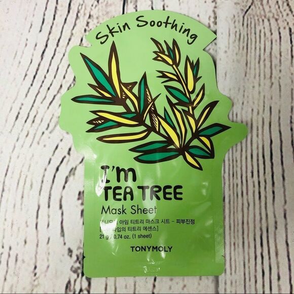 Tonymoly I’m Tea Tree K-Beauty Korean Skin Soothing Sheet Mask - Picture 1 of 3
